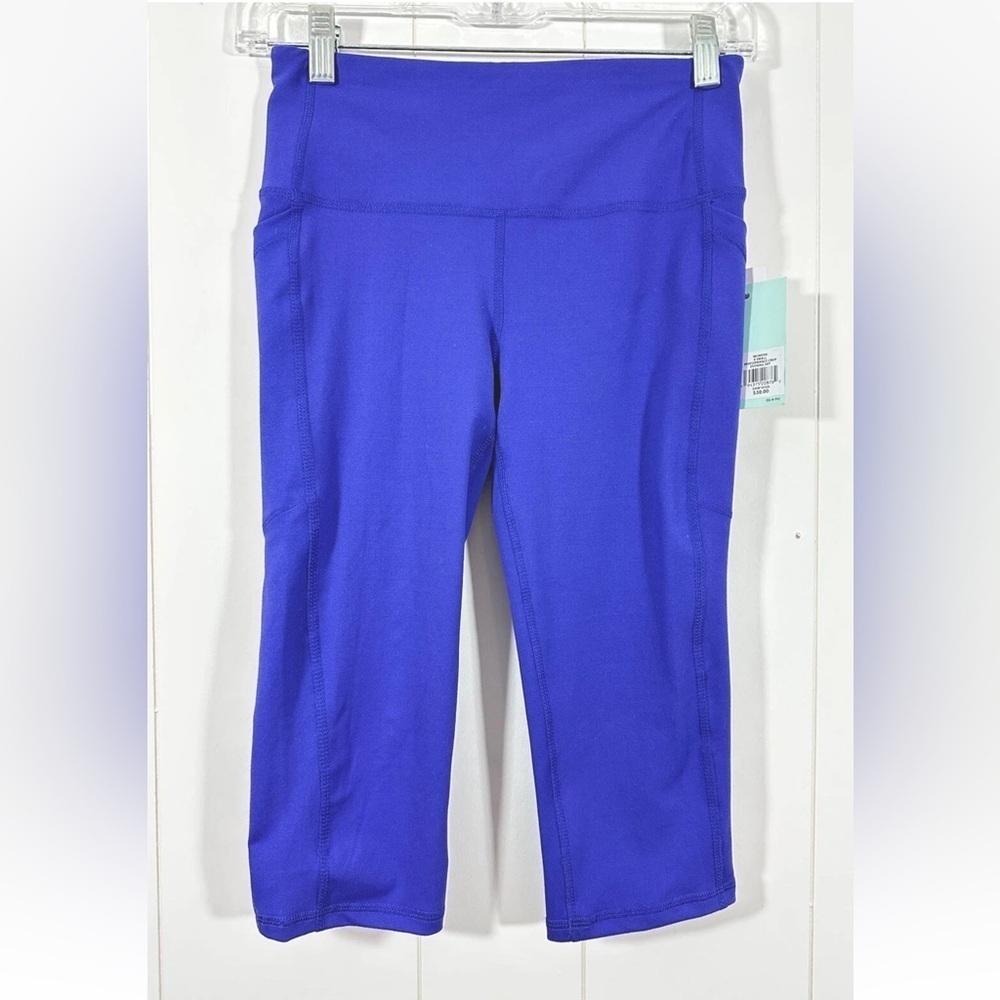 NWT DSG Performance Womens Purple High-rise cropped active leggings Size XS